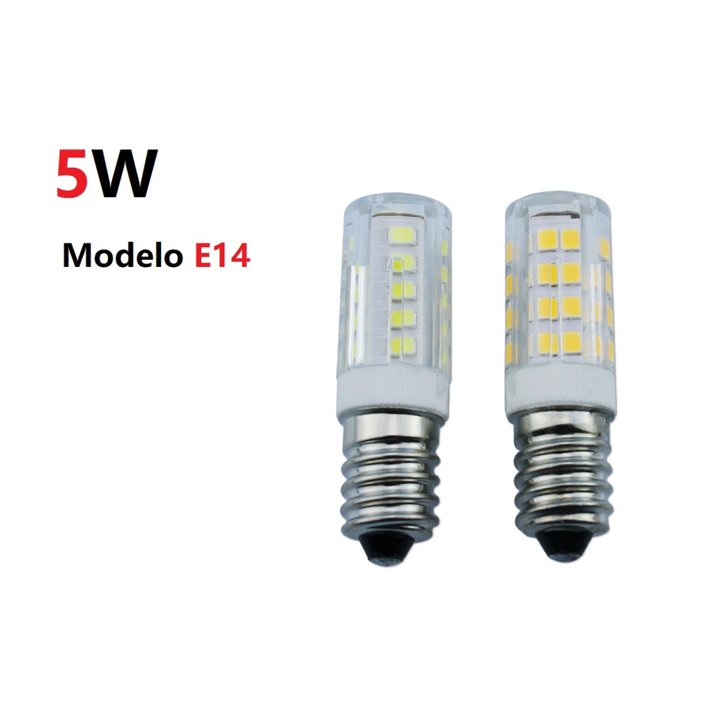 Lâmpadas Halopin E14 Led 5w Para Lustres E Arandelas Branco quente 3000K / Branco Frio 6500K em Oferta na Shopee