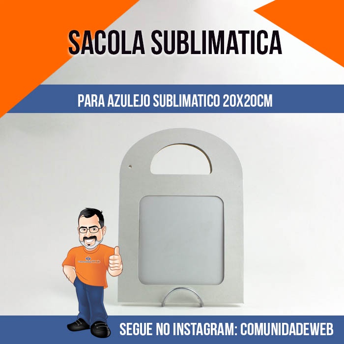 10 Caixa Sacolinha Brancas para Azulejo 20x20 para Sublimação em Oferta na Shopee