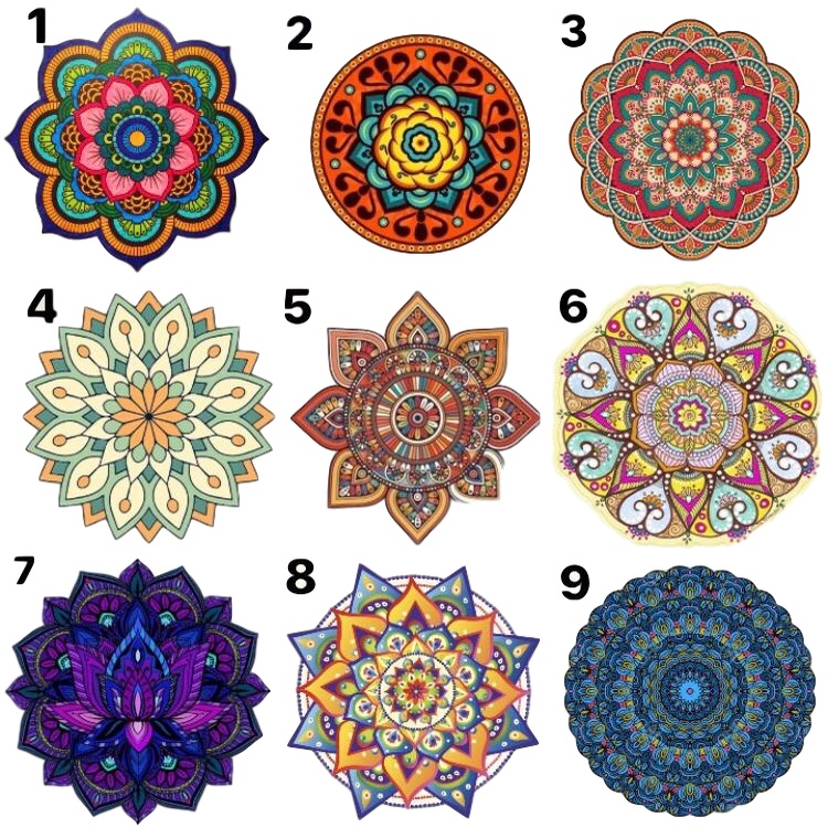 Imagem Trio De Quadros Mandala Decorativo De Parede Promoção 30x30 Linda Decoracao