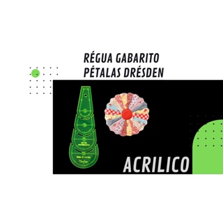 Regua Costura Gabarito Dresden Plate 20 Petalas Patchwork em Oferta na Shopee