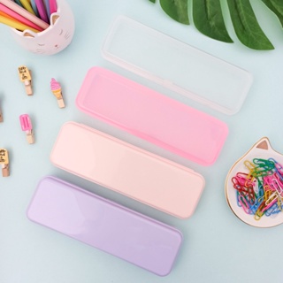 Estojo Escolar Colorido de Plástico Plus - Waleu em Oferta na Shopee