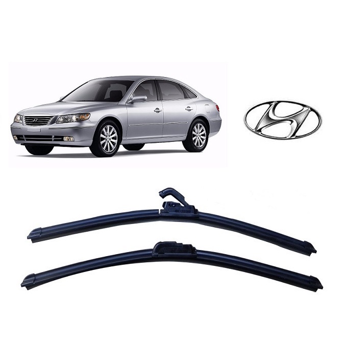 Par de Palhetas Limpador de Parabrisa Dianteiro Hyundai Azera 2008 2009 2010