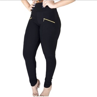 Calça Feminina Gorgurão Cintura Auta Calça Montaria Com Bolso E Ziper