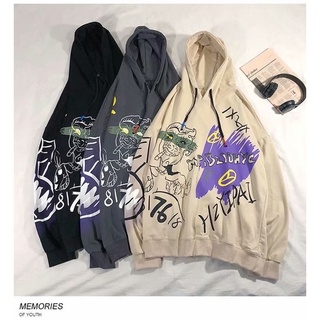 Moletom Unissex Com Capuz Harajuku # 635 De Inverno Moleton Masculino Design Anime Moda Masculina