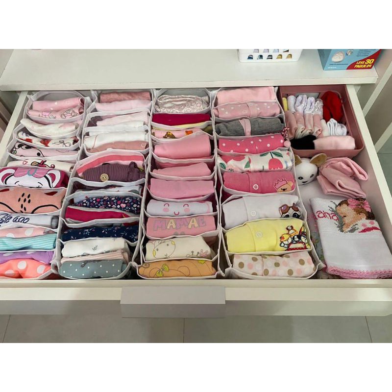 Kit 08 Colmeias Organizadoras para calcinha e cuecas 12x40x10