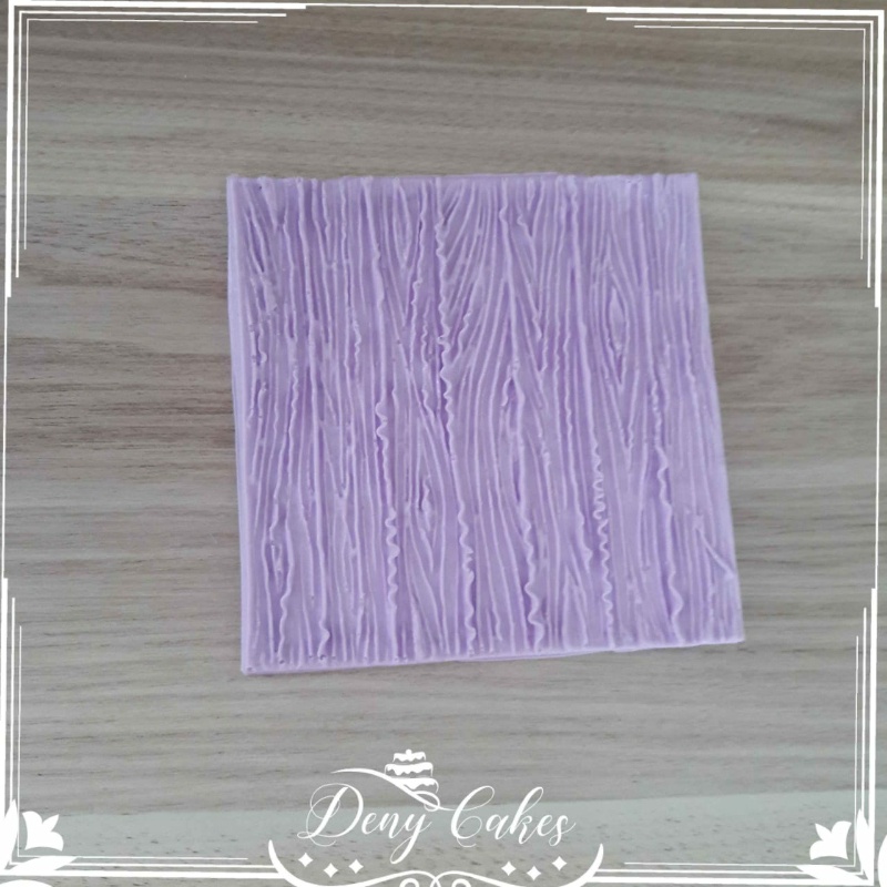 Molde de silicone 232 Textura 2 Madeira pasta americana biscuit confeitaria resina doce