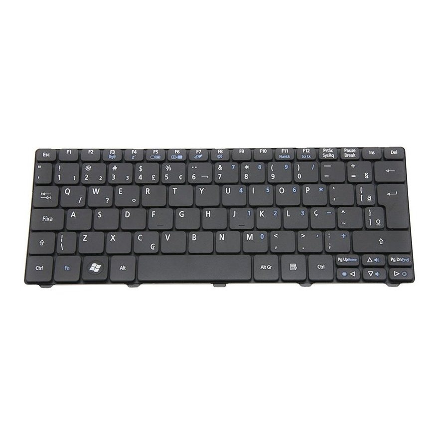 Teclado Compatível com Notebook Acer Aspire One 521 532h 533 D255 D257 D260 D270 Séries PK130D32A26