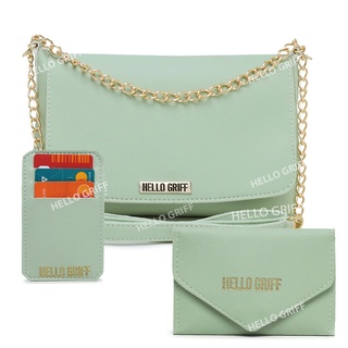 Bolsa Feminina Transversal De Lado + Carteira + Porta Cartao