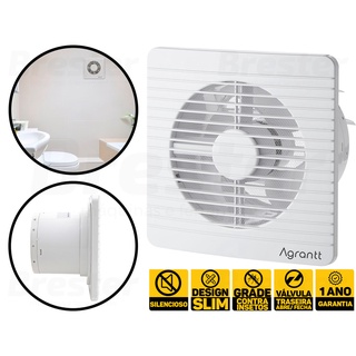 Exaustor Para Banheiro Quarto 150mm Ventilador Agrantt 110v 220v Bivolt Teto Parede