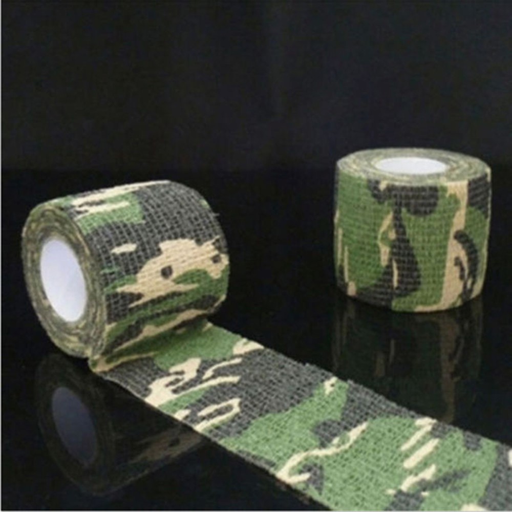 Nova Fita Adesiva Camuflada à Prova d'Água para Caça com 5CM*4.5M - Camuflagem de Camping e Estilo Stealth
