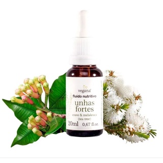 Fluido Nutritivo UNHAS FORTES Vegana WNF Cravo e Melaleuca Tea tree - WNF - 20ml