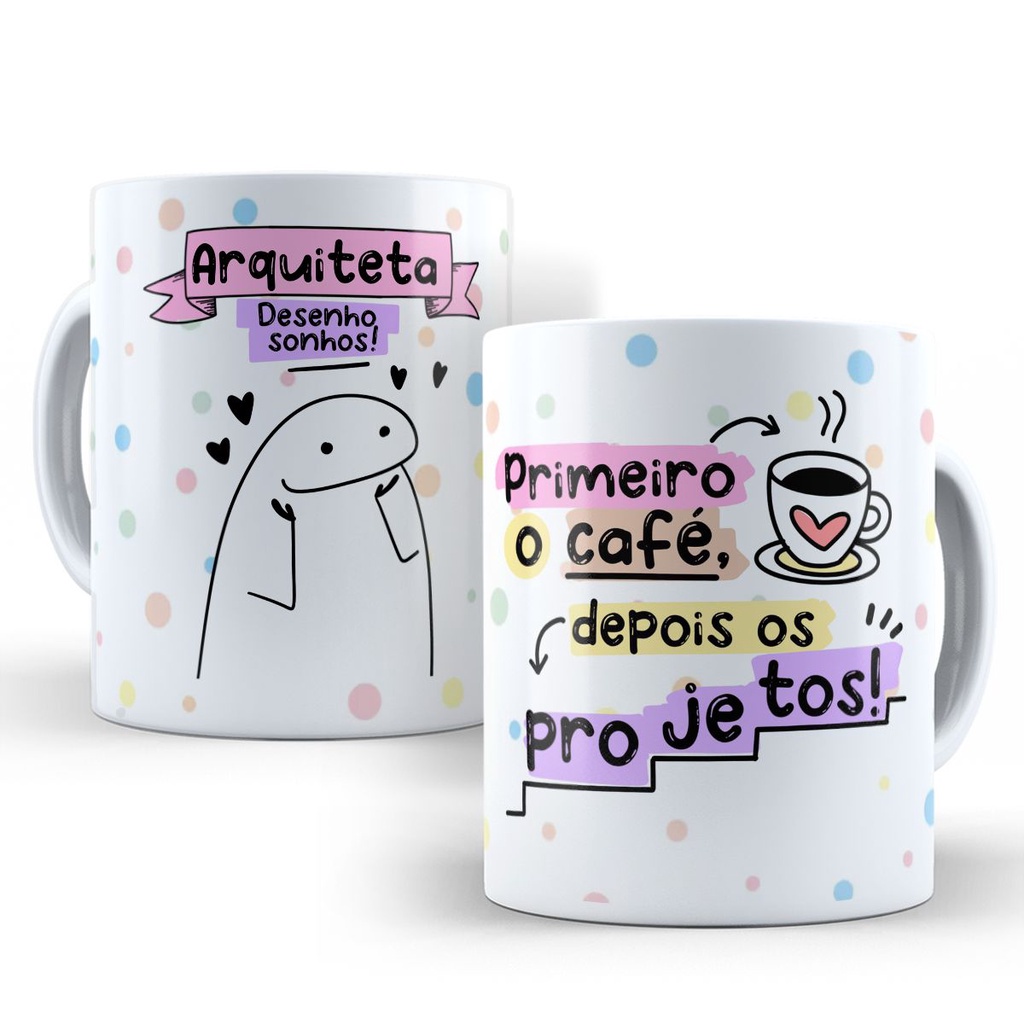 Caneca Arquitetura - Arquiteta Personalizada Flork Engraçada Divertida com Nome Bolo Bento Cake Copos Profissões 335