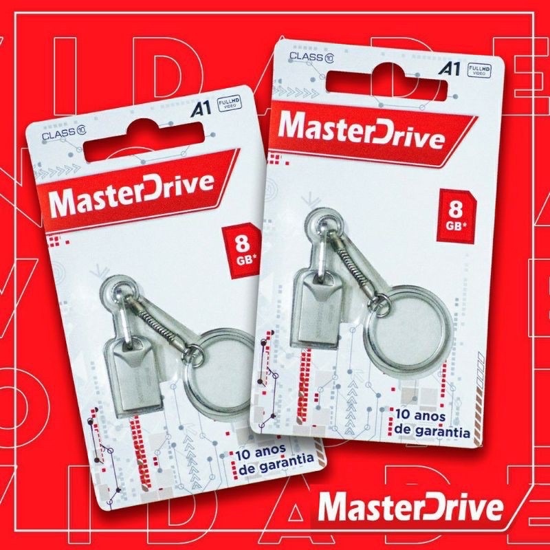 Pen Drive Metal Mini 8 GB 16 GB 32 GB MasterDrive A1 Chaveiro