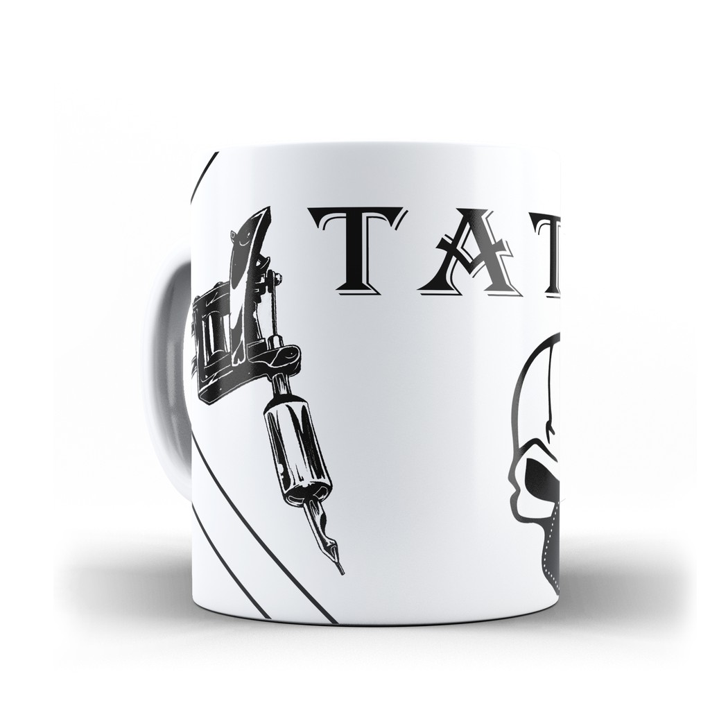 caneca tatuador tatuadora tattoo tatuagens  profissão