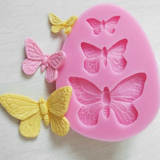 Molde Borboleta Acessórios De Cozimento De Silicone 3D DIY Sugar Craft Chocolate Cortador Mold Fondant Bolo Que Decora Ferramenta