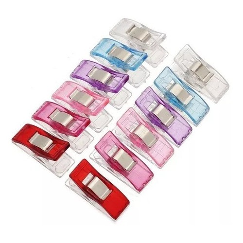 30 Mini Prendedor Clips Wonder Prender Tecidos Colorido costura papelaria