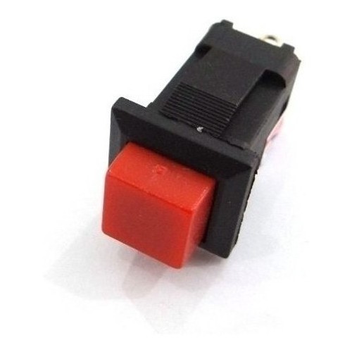 Chave Push Button Ds-429 Vermelha 2t Com Trava
