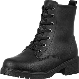 Bota Cano Curto Feminina Coturno Salto Baixo Sola Borracha em Oferta na Shopee