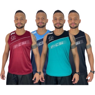 kit 3 Camisas Regata Masculina FiT Treino Academia Corrida Caminhada Cross camisas esportivas fitness