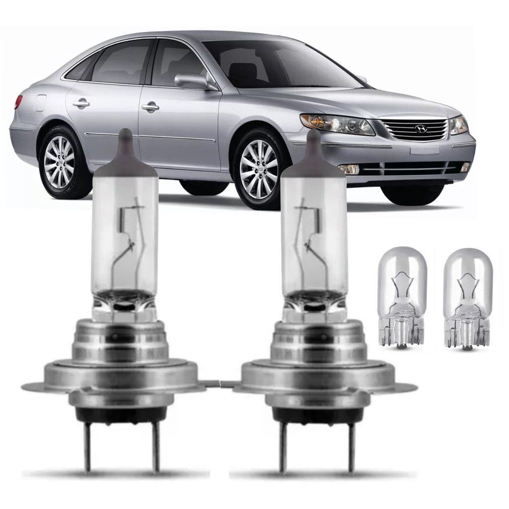 Lâmpadas Hyundai Azera 2007 2008 2009 2010 2011 Halógenas Farol Alto ou Baixo