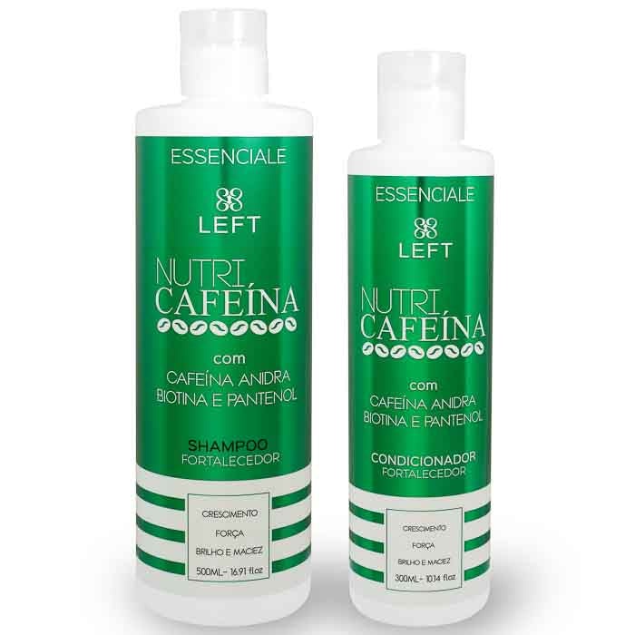 Shampoo e Condicionador Fortalecedor Nutri Cafeína Essenciale Mini Pack Left em Oferta na Shopee