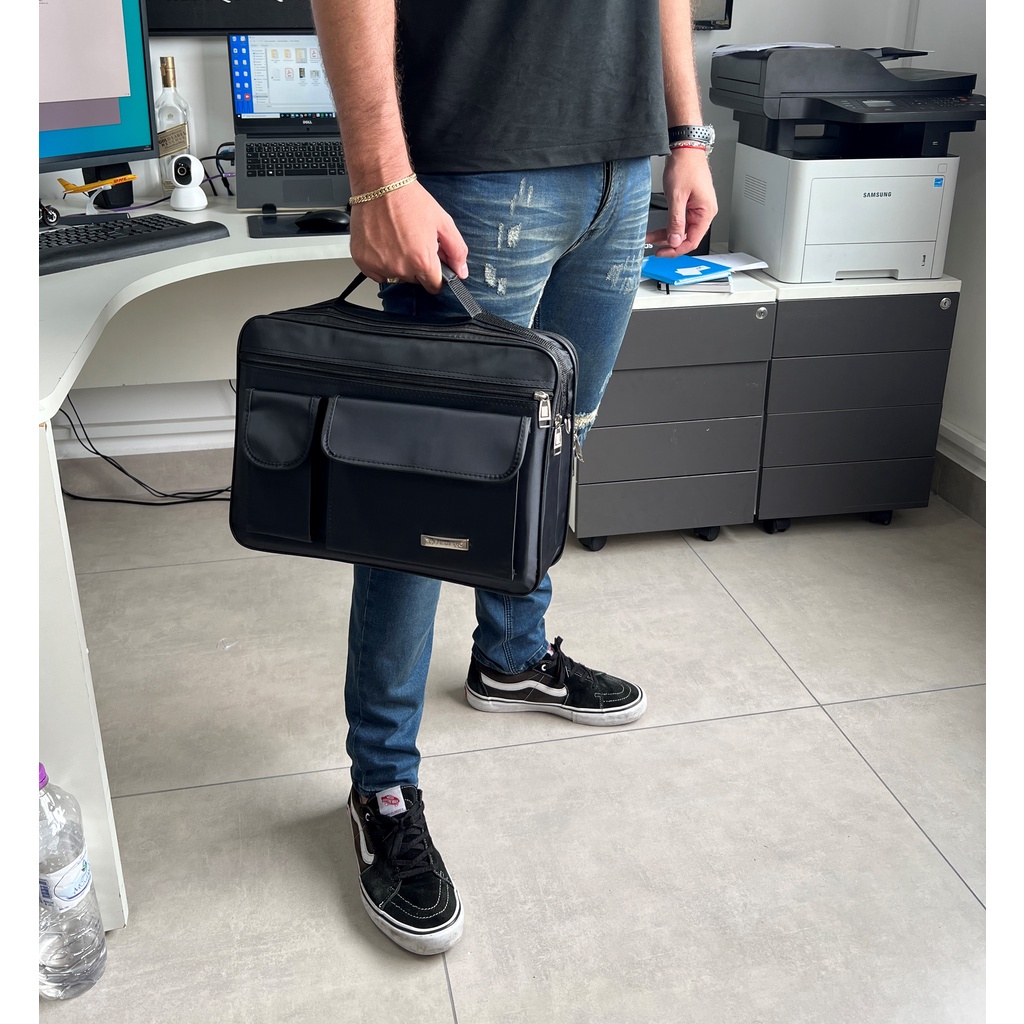 Pasta Maleta Executiva Tiracolo Notebook 15 Nylon Masculino BS052 ...