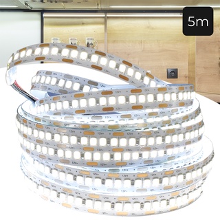 Fita Led 240led Por Metro 12v 3528 P/ Perfil 5 Metros Frio Ip20