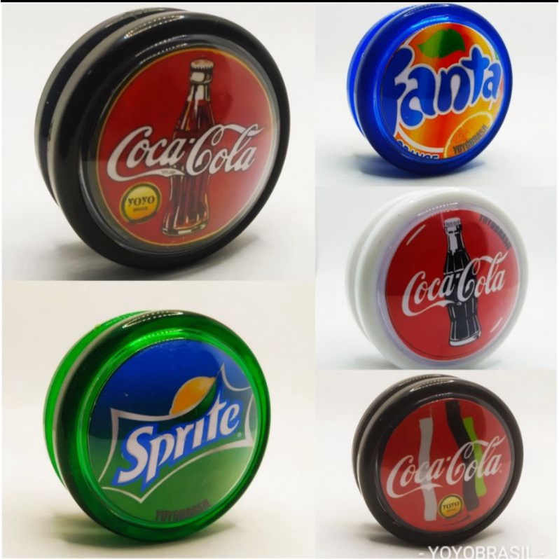 5 Und Yoyo (ioio,yoyo) Profissional Coca Cola Fanta Sprite retrô