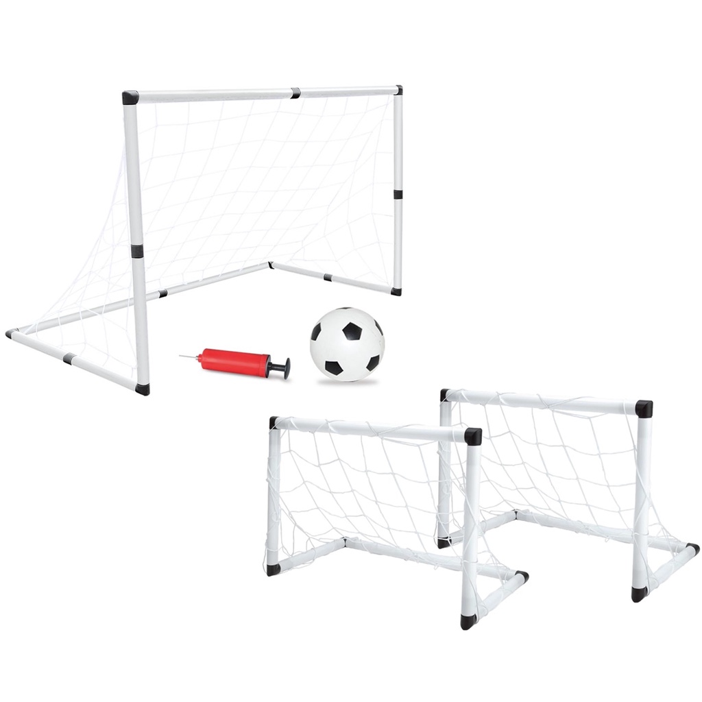 Mini Trave Gol Futebol Infantil 2 Em 1 Com Bola E Bomba Dm Toys