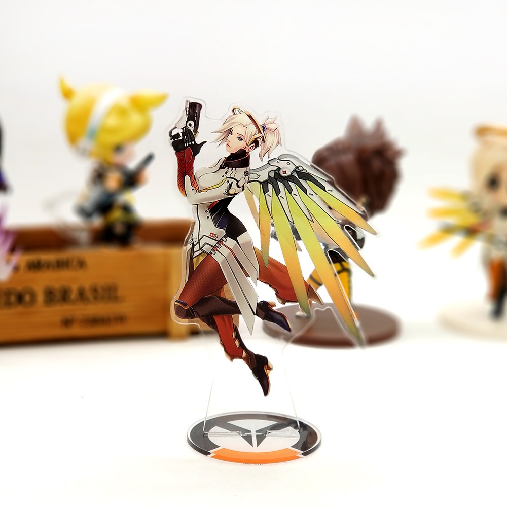 Overwatch Ow Overwatch Mercy # A Com Suporte De Acrílico Fps Game