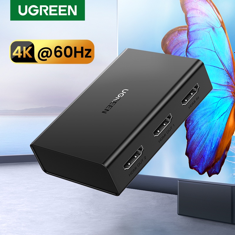 UGREEN HDMI Splitter 4K60Hz Switch 1 Em 2 Out 2.0 Adaptador Switcher Para PS4/Xbox 360/Macbook/TV