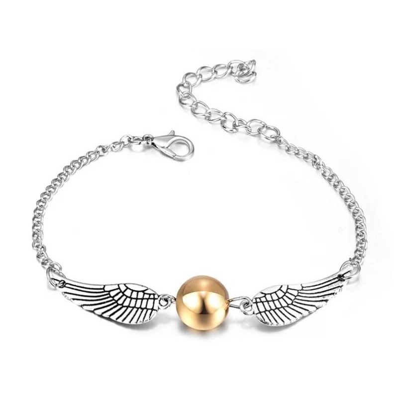 Pulseira Harry Potter Pomo de ouro Pedra Filosofal Azkaban Dumbledore Relíquias da Morte Saga Filme