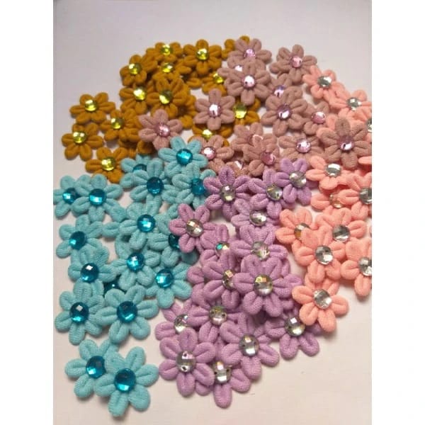 10 florzinhas adesivas pet shop