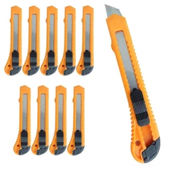 Estilete de Segurança 18 MM Retrátil Kit com 10 Unidades SPARTA