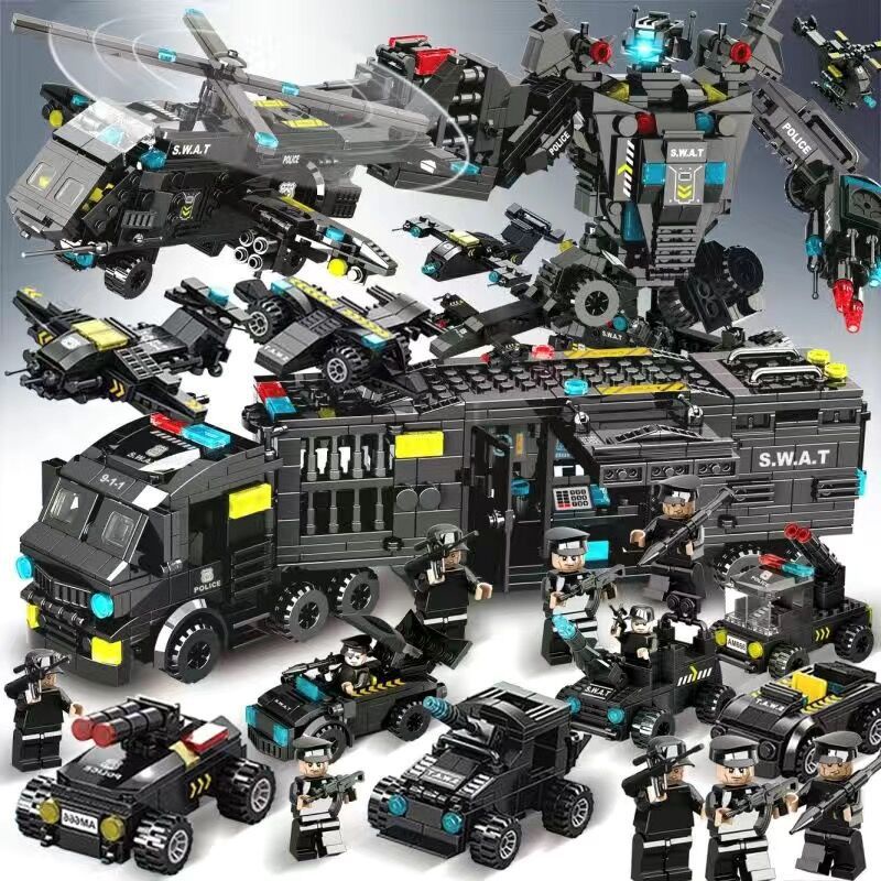 1000 Pçs Lego Bloco De Construção Porta-Aviões Série Militar Enorme Quebra-Cabeça Montagem Difícil Brinquedo Do Menino D