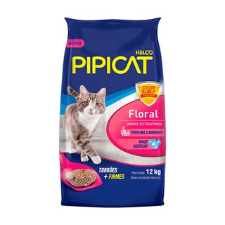 Areia Sanitária Kelco Pipicat Floral - 12kg em Oferta na Shopee