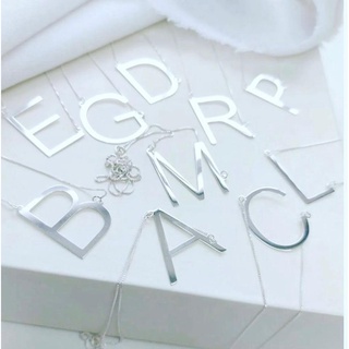 Colar Letra Inicial do Nome Banhado a Prata 925 Ouro 18k