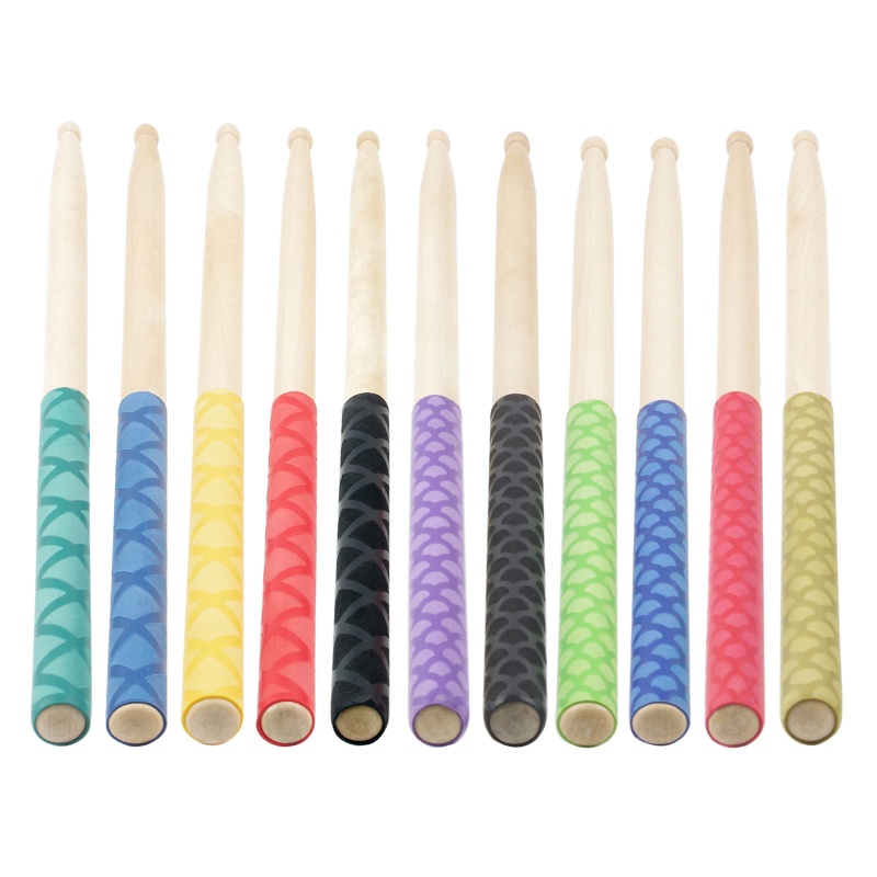 MIS 1 Par De Baqueta De Jazz Envoltório Tambor Vara Tubo Termo Retrátil Envolve Acessórios De