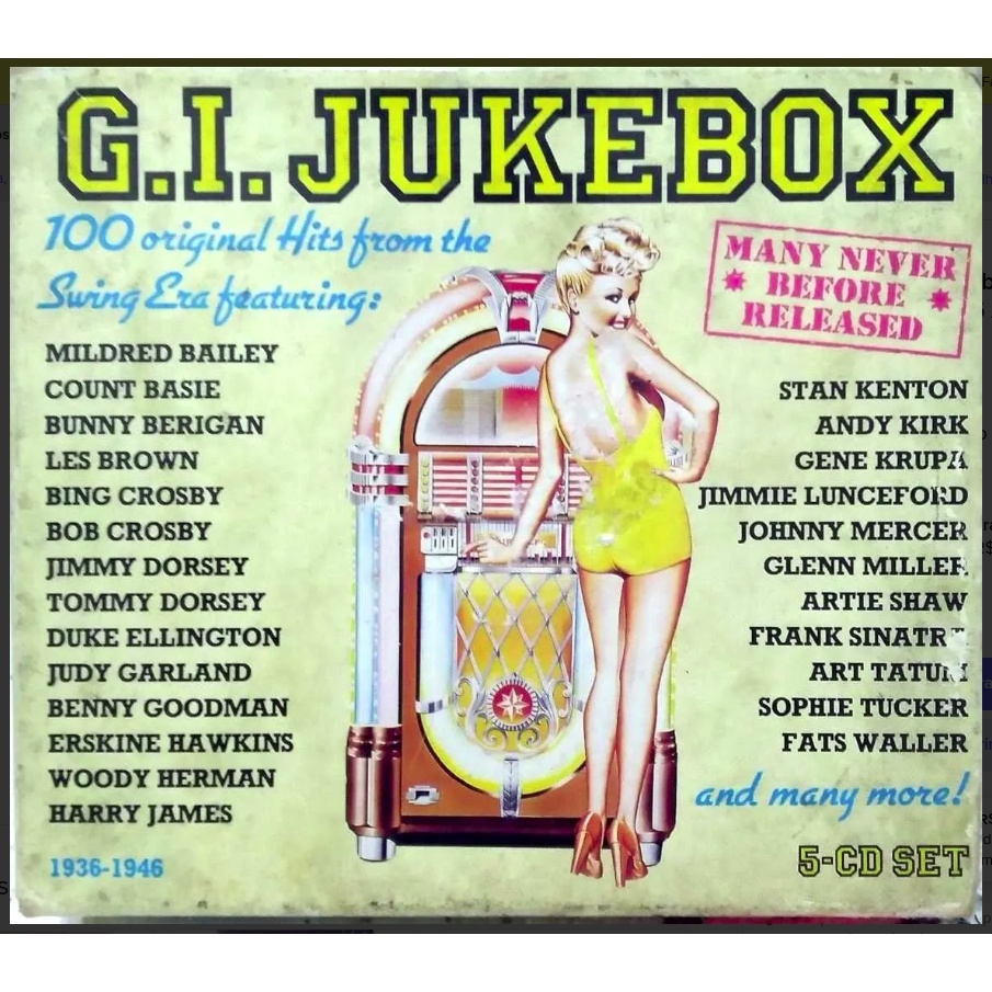 Box 5 Cds G.I. Jukebox Swing Era 1936-1946 / 1993 Inglês