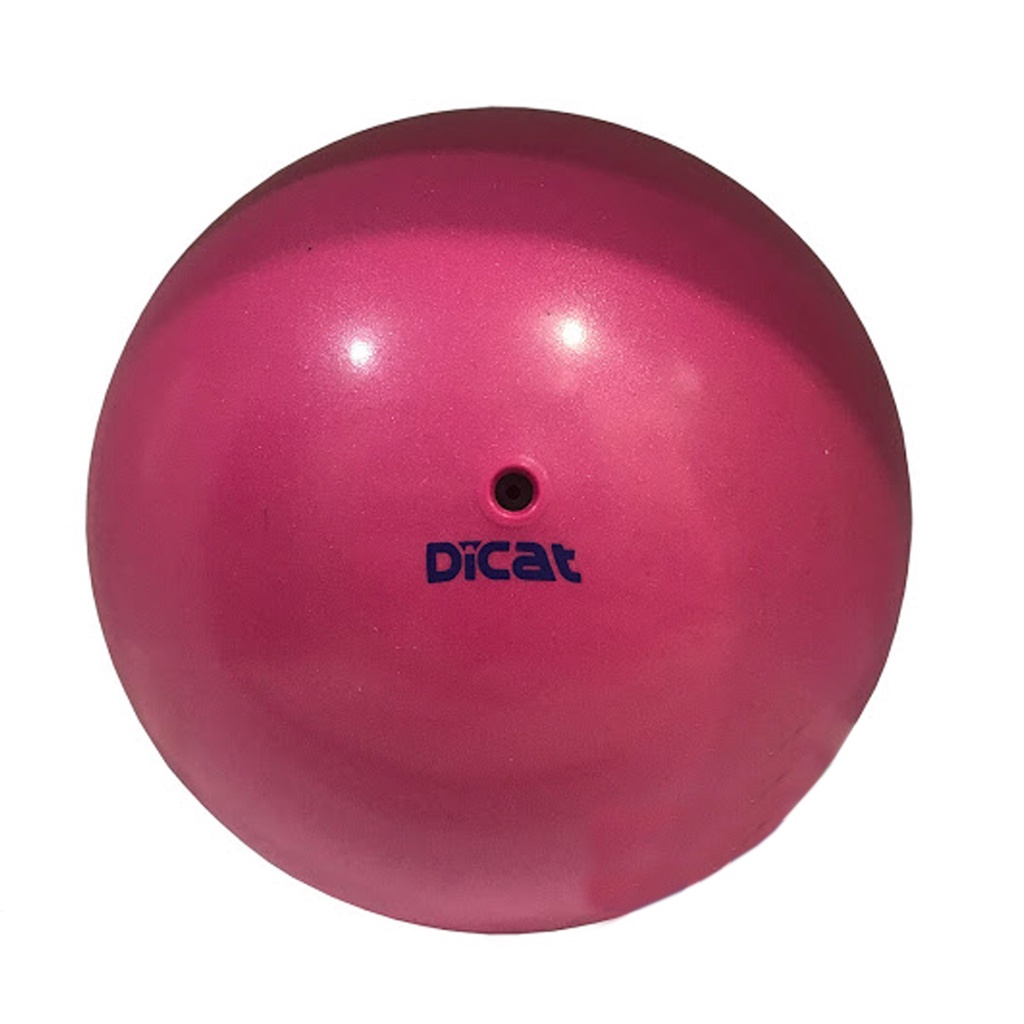 Bola Glitter 400g 20cm Ginástica Rítmica Dicat Sports Pink Metalizado