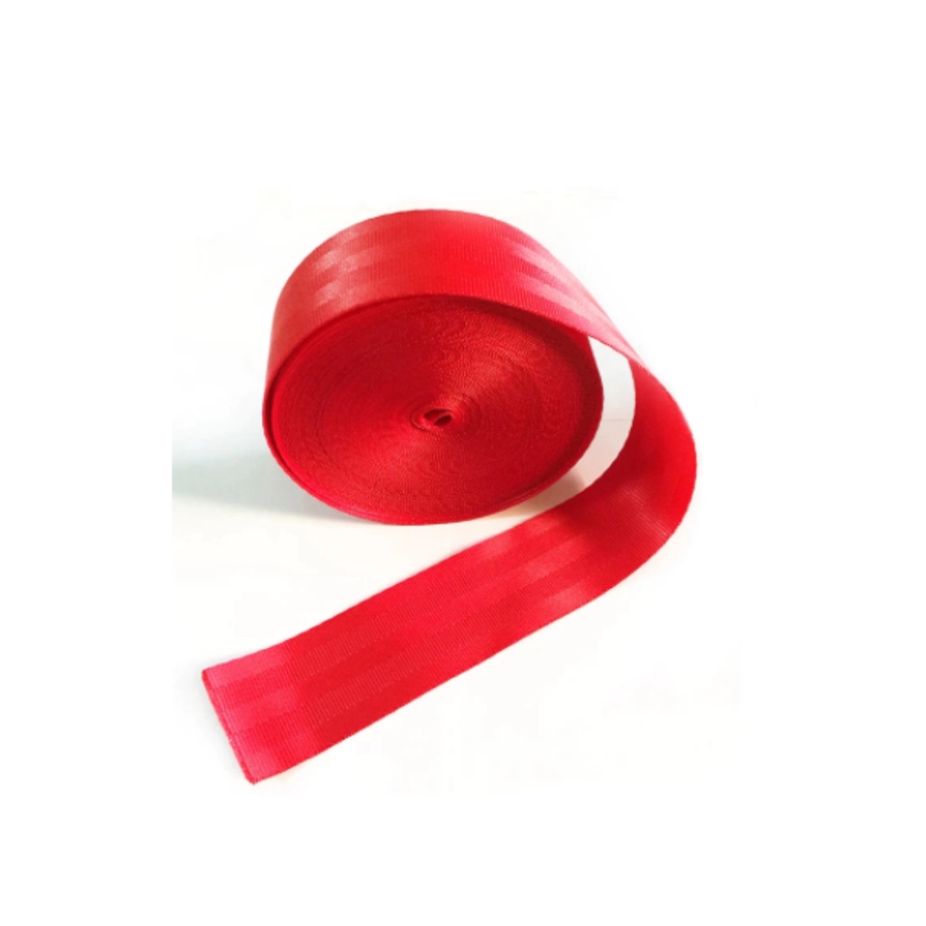 Fita Cinta Cadarço Para Cintos De Segurança Automotivo - Vermelha Kit 10 Metros em Oferta na Shopee