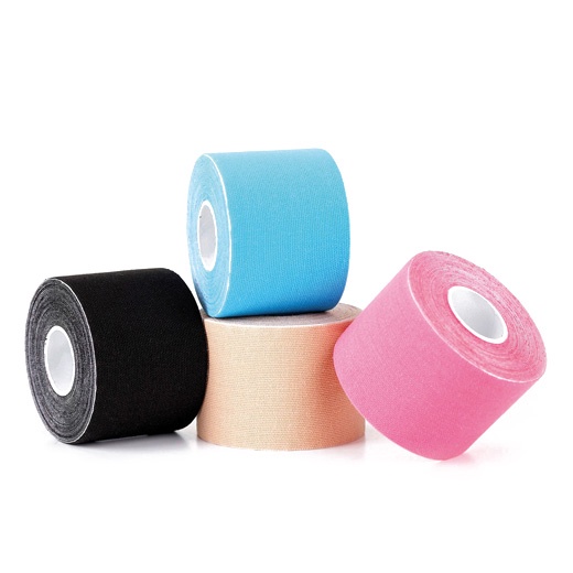Bandagem Elástica 5cm X 5m ROSA Fita Kinesio Tape Fisioterapia esporte