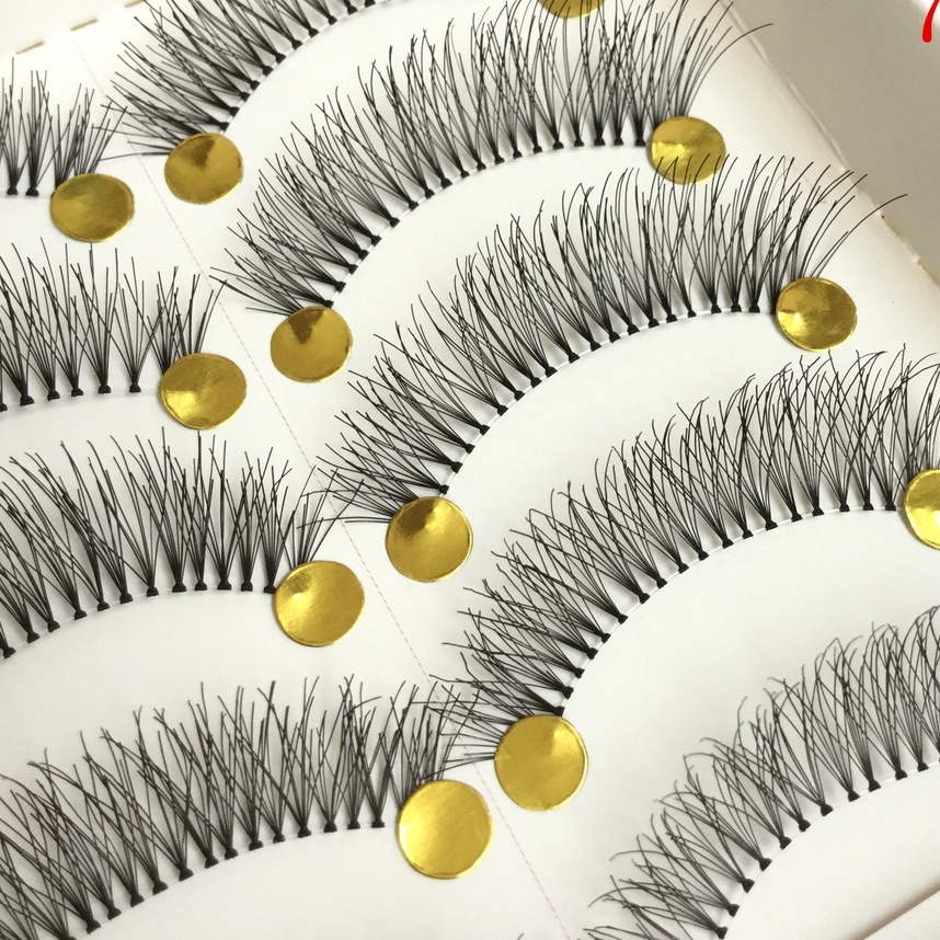 747 Cílios Postiços Artesanais 10 Pares em Oferta na Shopee