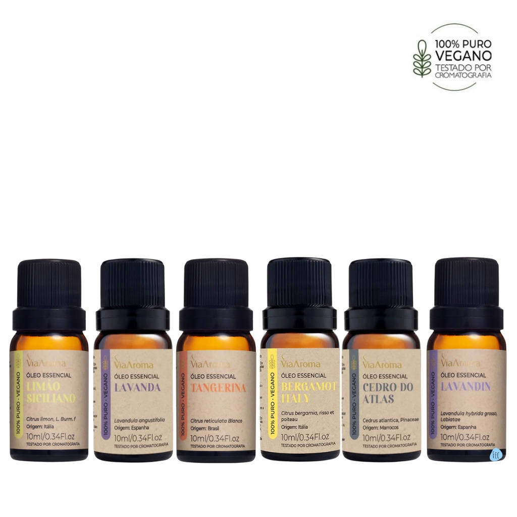 Kit 6 Óleo Essencial Via Aroma Para Ansiedade e Estresse - Escorrega o ...
