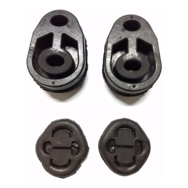 Borracha/ Coxim Escapamento Kombi 1.4 Flex Kit C/ 4 Peças