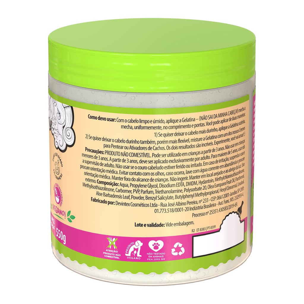 Gelatina Todecacho Nao Sai Da Minha Cabeca Salon Line 550g Shopee Brasil