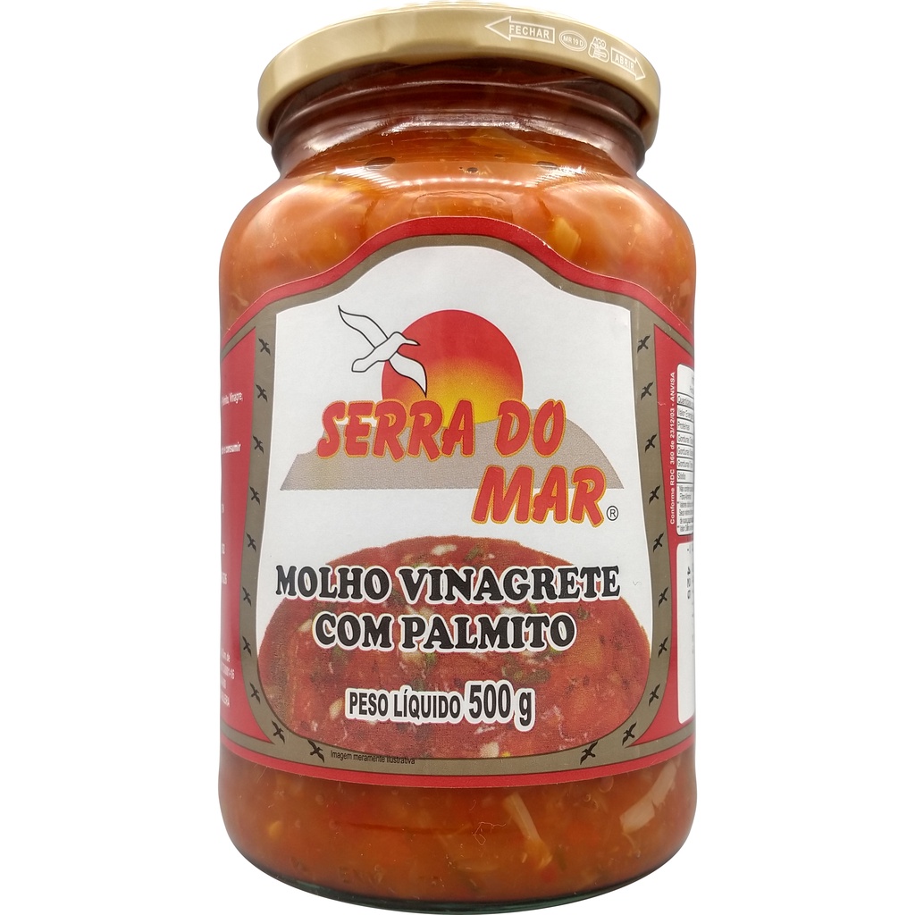 Molho vinagrete com palmito 500g - Serra do Mar em Oferta na Shopee