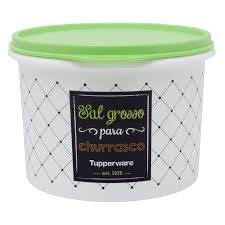Tupper Caixa De Sal Grosso 1,1 Kg Bistró/PB/Floral Tupperware