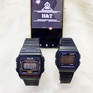 Relógios Masculinos de Pulso Aqua AQ Digital esportiv grande e pequeno em Oferta na Shopee