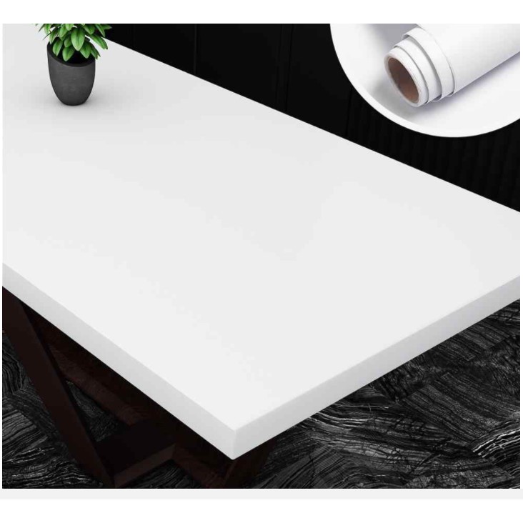 Vinil Adesivo Branco Fosco 2,50m x 50cm Envelopamento de Móveis Eletrodomésticos Decorção